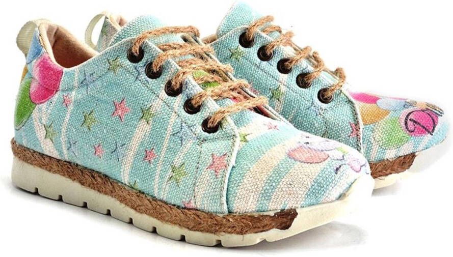 GOBY Dreamy Pastel Dames Sneakers Handmade Vegan