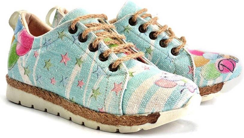 GOBY Dreamy Pastel Dames Sneakers Handmade Vegan