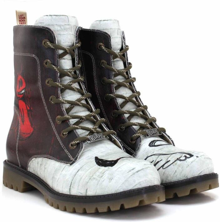 GOBY Dual Soul Boots Dames Lange Veterboots Vegan Leer Handgemaakt