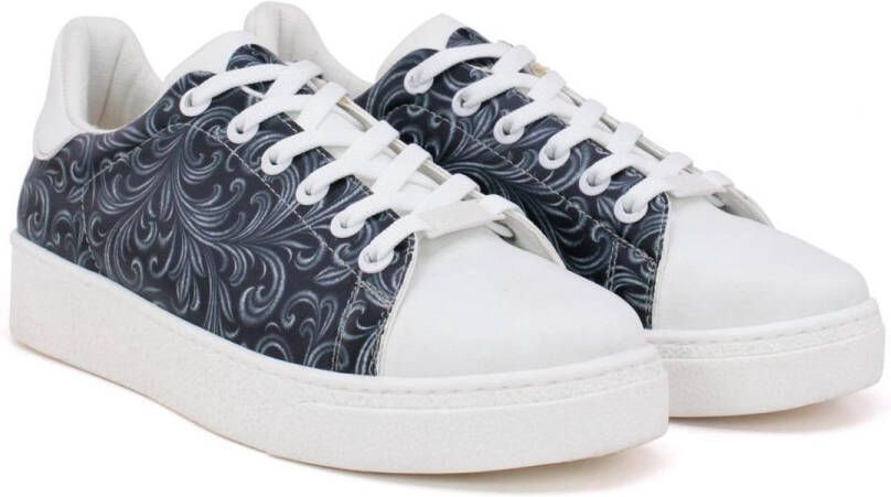 GOBY Baroque Pattern Sneakers Handmade & Vegan Elegant & Modern