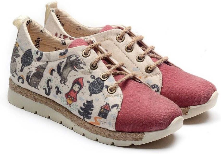 GOBY Fairy Tale Forest Dames Sneakers Handmade Vegan