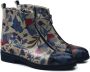 GOBY Floral Dames Boots Vegan Leer Handgemaakt - Thumbnail 1