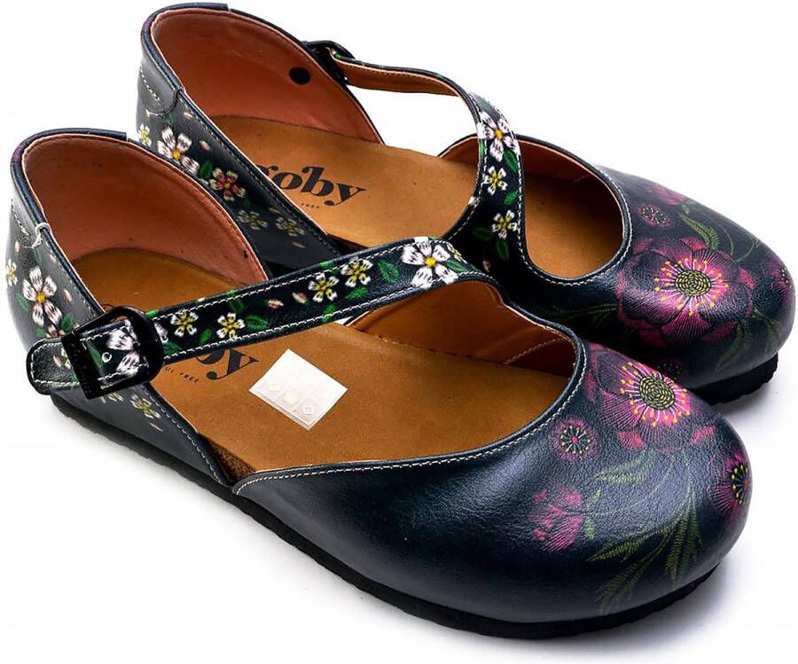 GOBY Floral Grace Dames Ballerina Handgemaakt Premium Kwaliteit Bloemenprint
