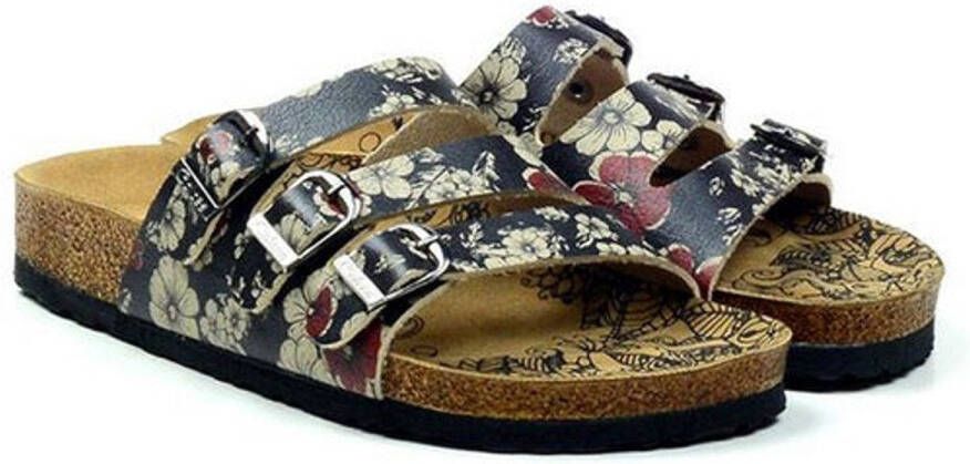 GOBY Floral Harmony Dames Sandalen Vegan Handmade