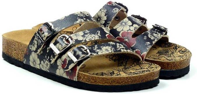 GOBY Floral Harmony Dames Sandalen Vegan Handmade