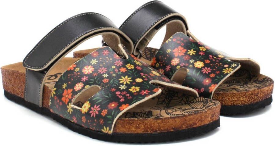 GOBY Floral Night Dames Sandalen Vegan Handmade