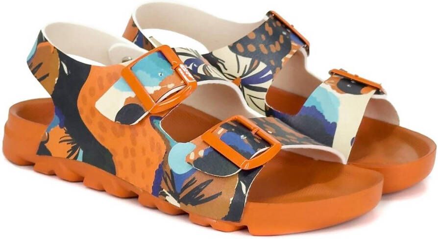 GOBY Flower Pattern Sandalen Slippers Hoge kwaliteit Handmade