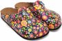 GOBY Clogs met Bloemenprint Handgemaakt Premium Kwaliteit - Thumbnail 1