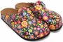 GOBY Flower Fiesta Dames Clogs Handgemaakt Kleurrijke Bloemenprint - Thumbnail 1