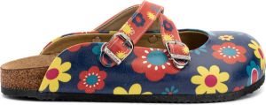 GOBY Flowerpower Slippers Slipper Klompen Hoge kwaliteit Handmade Bloemenprint