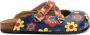 GOBY Flowerpower Slippers Slipper Klompen Hoge kwaliteit Handmade Bloe print - Thumbnail 1