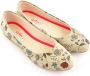 GOBY Flowers Ballerinas Flats Hoge kwaliteit Handmade Meisjesprint - Thumbnail 1