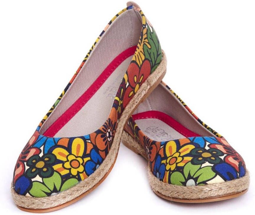 GOBY Flowers Ballerinas Sneakers Hoge kwaliteit Handmade Meisjesprint