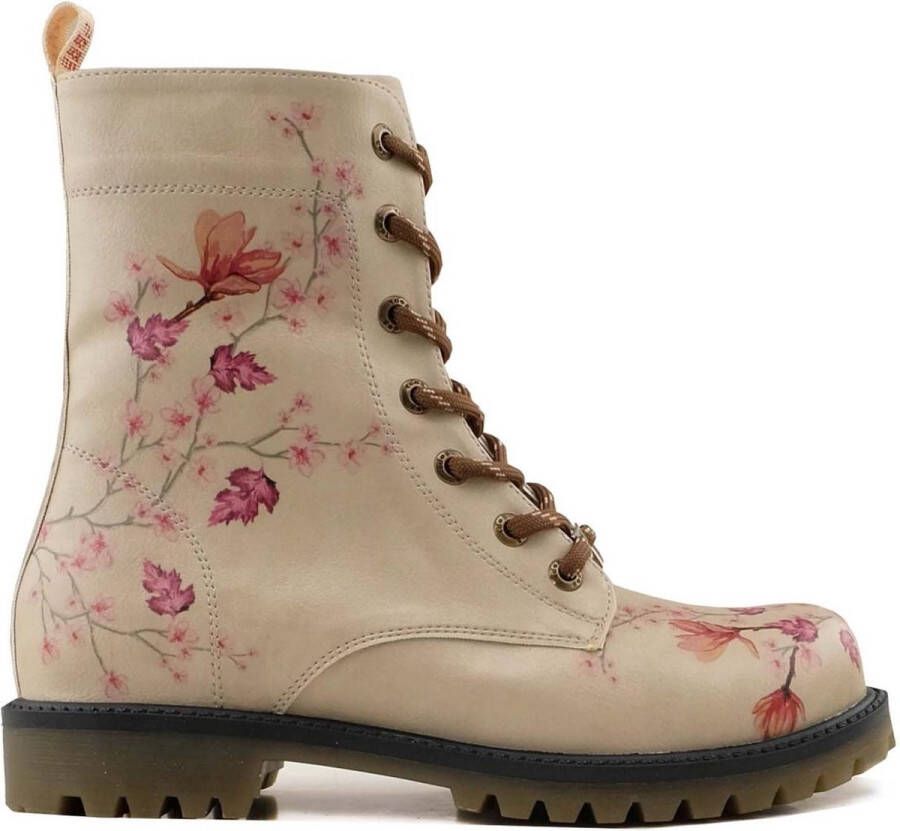 GOBY Flowers Enkellaarsjes Damesboots Laarzen Hoge kwaliteit Handmade