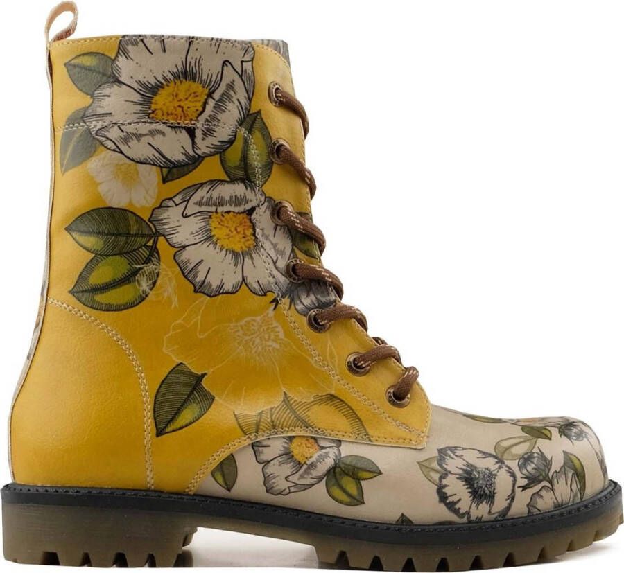 GOBY Flowers Enkellaarsjes Damesboots Laarzen Hoge kwaliteit Handmade