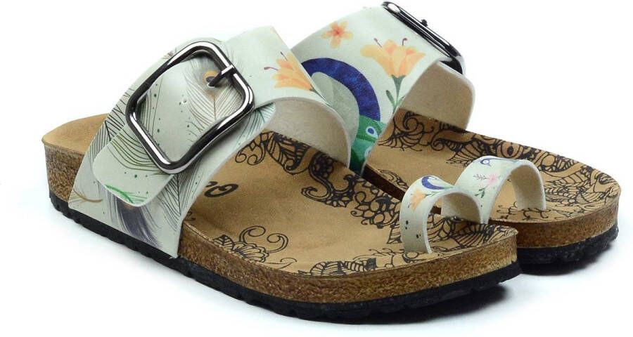 GOBY Flowers Slippers Sandalen -Hoge kwaliteit Handmade