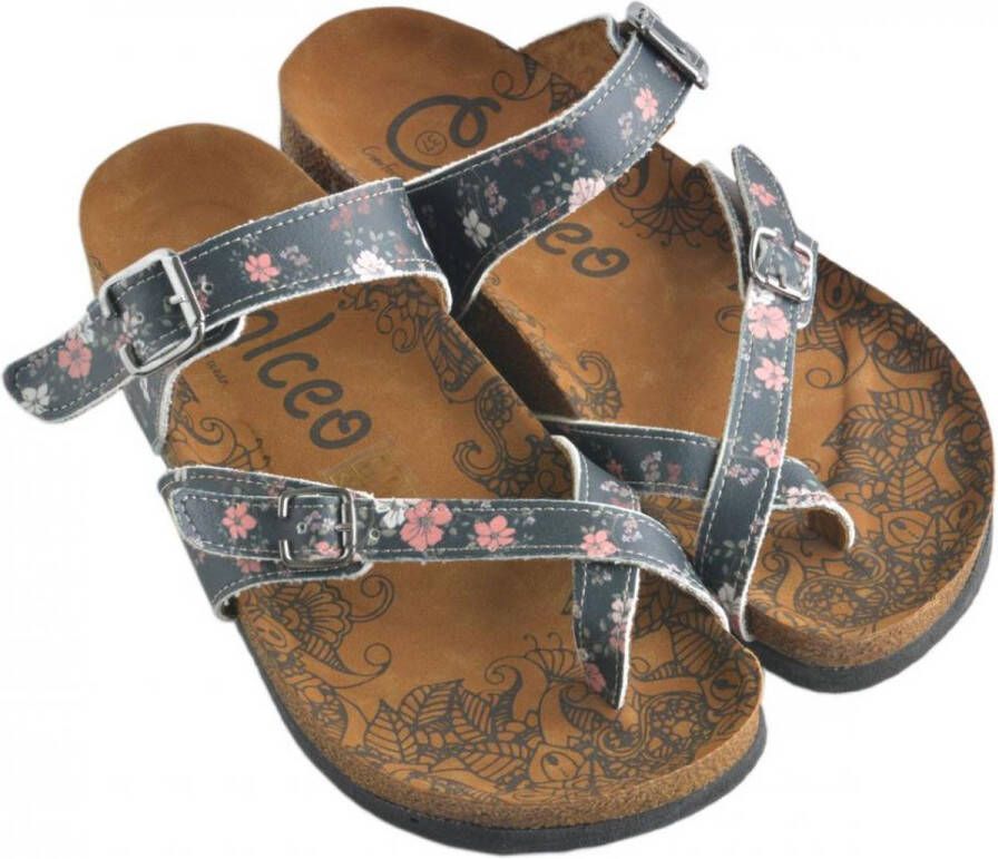 GOBY Flowers Slippers Sandalen -Hoge kwaliteit Handmade