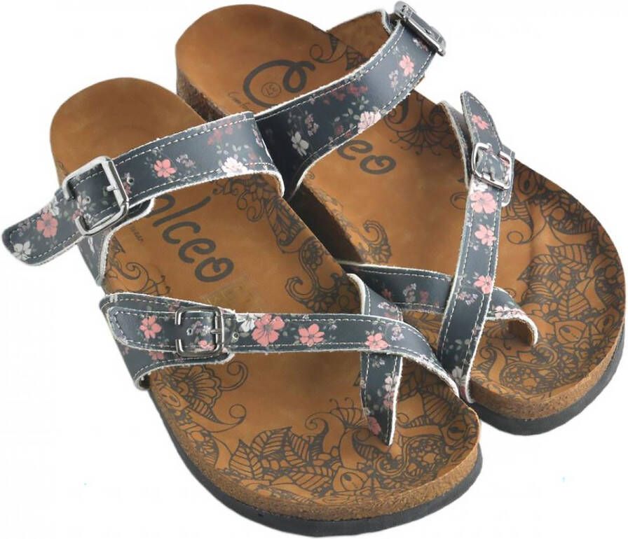 GOBY Flowers Slippers Sandalen -Hoge kwaliteit Handmade