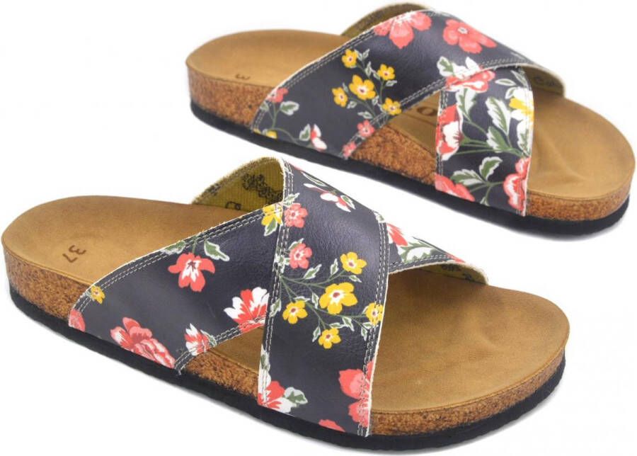 GOBY Flowers Slippers Sandalen -Hoge kwaliteit Handmade