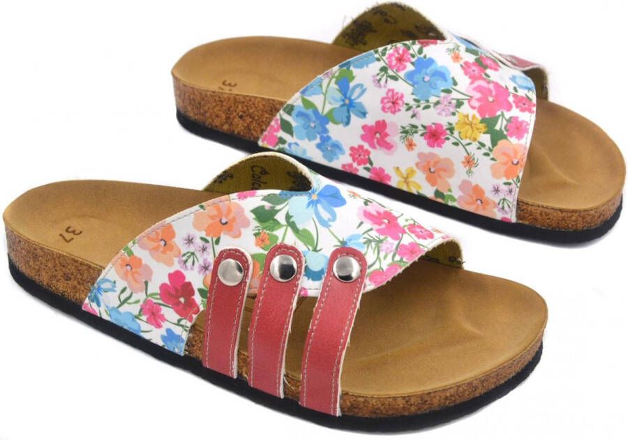 GOBY Flowers Slippers Sandalen -Hoge kwaliteit Handmade