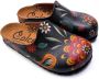 GOBY Folk Garden Clogs Handmade Vegan Leer Dames - Thumbnail 1