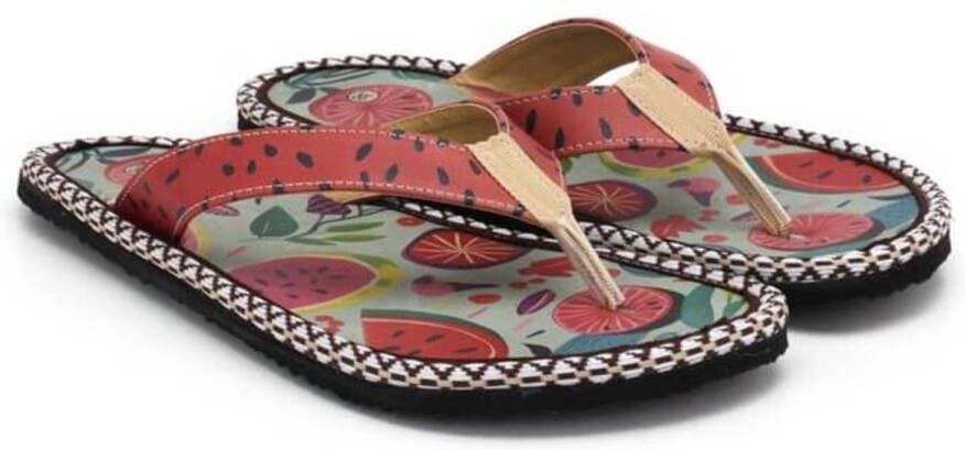 GOBY Fruity Fun Dames Slippers Vegan Handmade