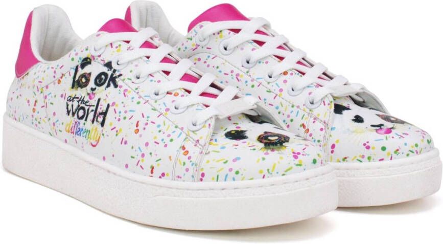GOBY Fun Panda Dames Sneakers Kleurrijk Design
