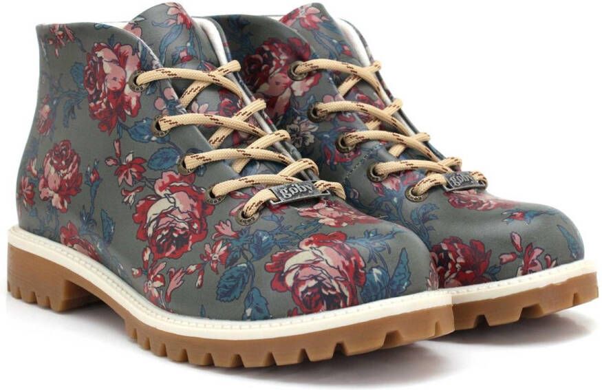 GOBY Garden Boots Dames Veterboots Vegan Leer Handgemaakt