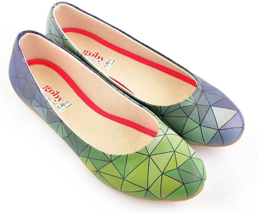 GOBY Geo Glow Ballerina's Handmade en Vegan Modern en Minimalistisch