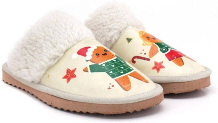 GOBY Ginger Cosy Dames Sloffen Vegan Handgemaakt