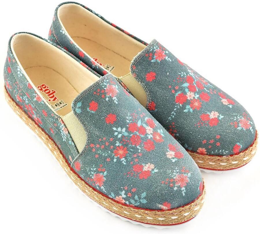 GOBY Hibiscus Sneakers Schoenen Hoge kwaliteit Handmade - Foto 2
