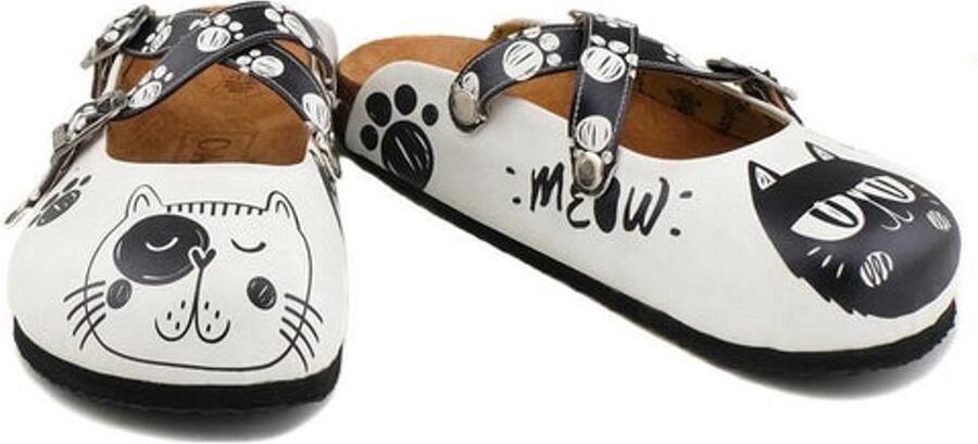 GOBY Cat Face Clogs Slippers -Hoge kwaliteit Handmade