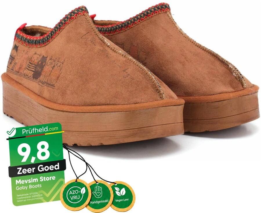 GOBY Cats Enkellaarsjes Dames Laarzen Handgemaakt Premium Kwaliteit - Foto 2