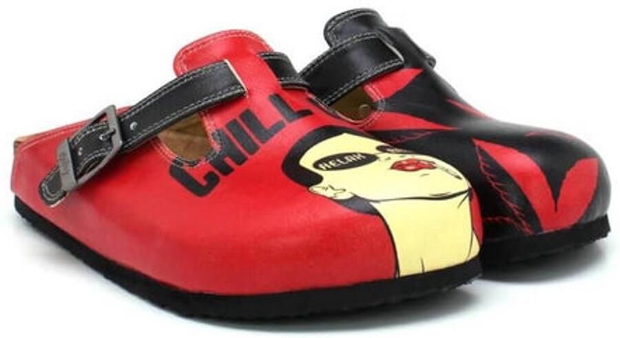 GOBY Chill Out Dames Clogs Handgemaakt Premium Kwaliteit
