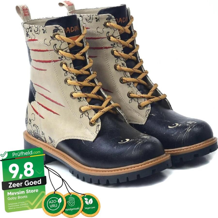 GOBY Claw Boots Laars Laarzen Damesboots Dames laarzen Longboots Handmade Dierenprint