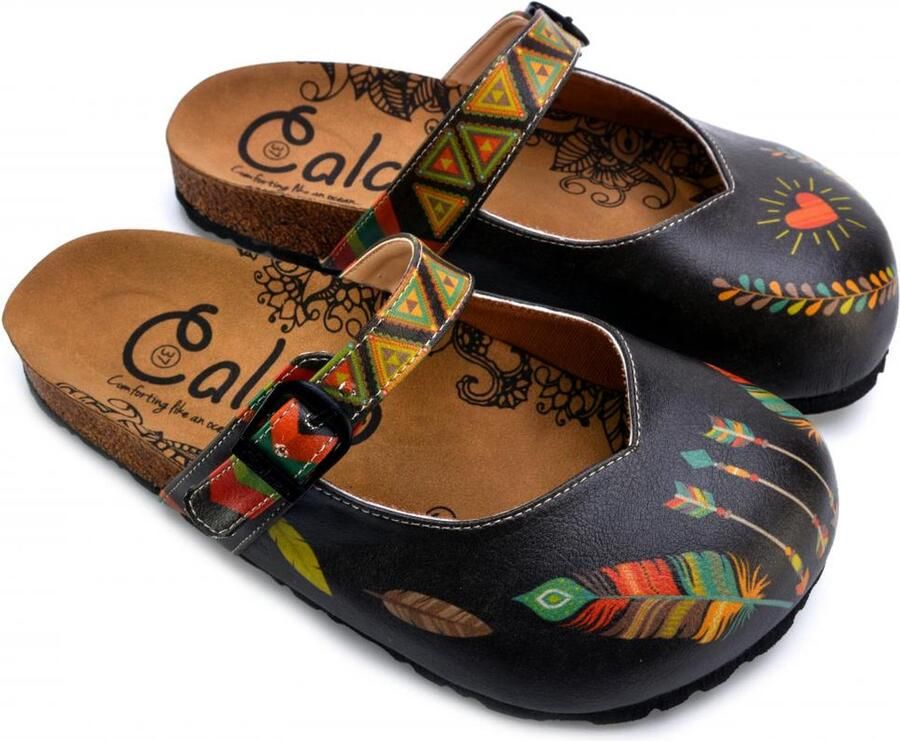 GOBY Clogs met Arrows Ontwerp Handgemaakt Hoge Kwaliteit