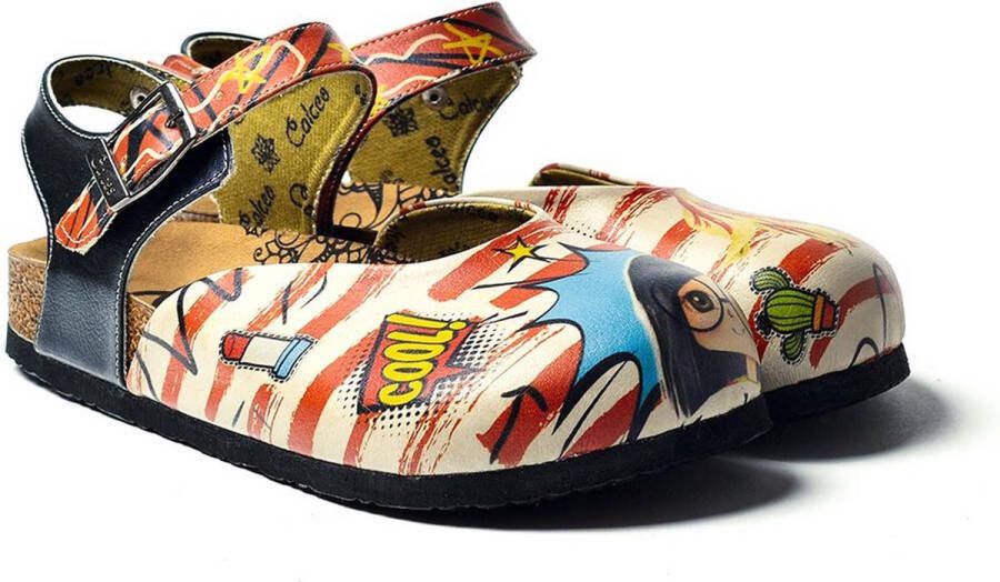 GOBY Clogs met Cool! Print Handgemaakt Premium Kwaliteit