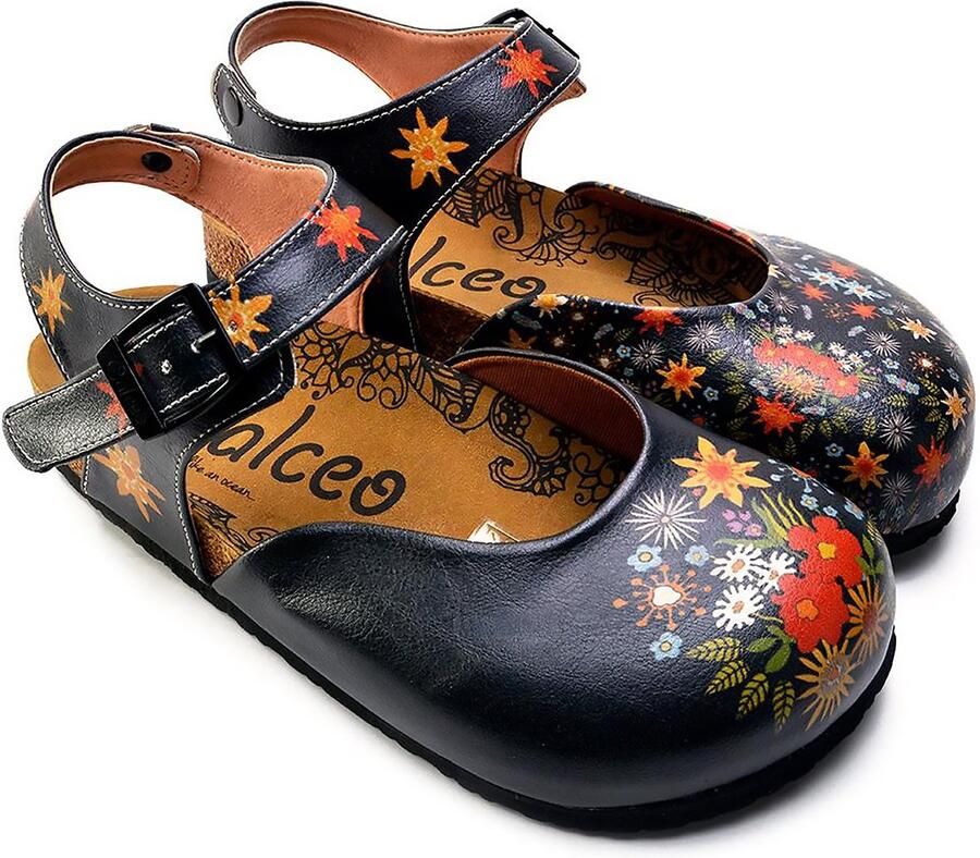 GOBY Clogs met Flowers Handgemaakt Premium Kwaliteit
