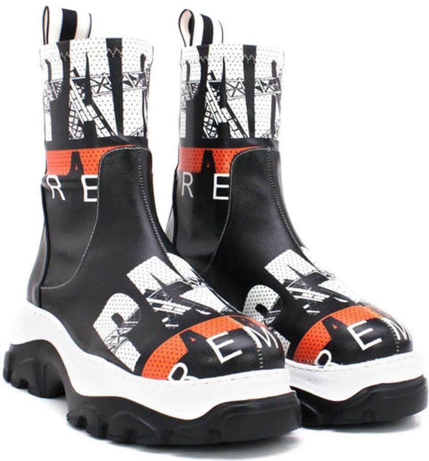 GOBY Dames Boots Urban Rebel Print Vegan Leer Handgemaakt