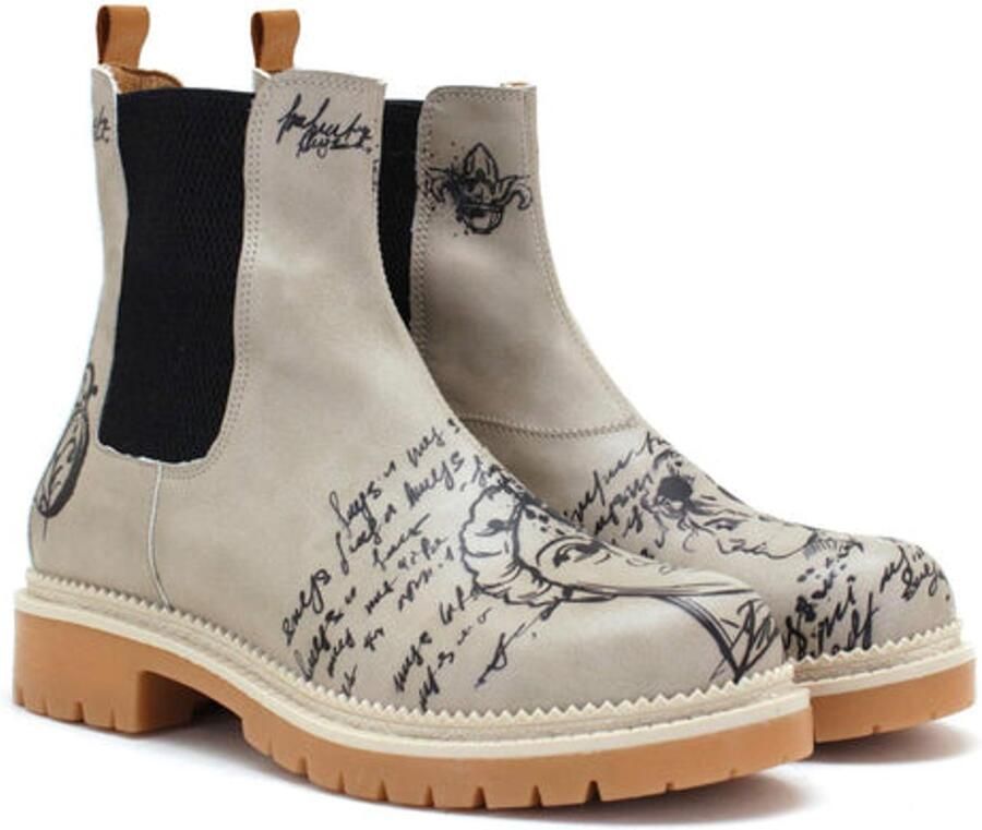 GOBY Dames Chelsea Boots Handgemaakt Vegan Leer Comfortabele Enkellaarsjes