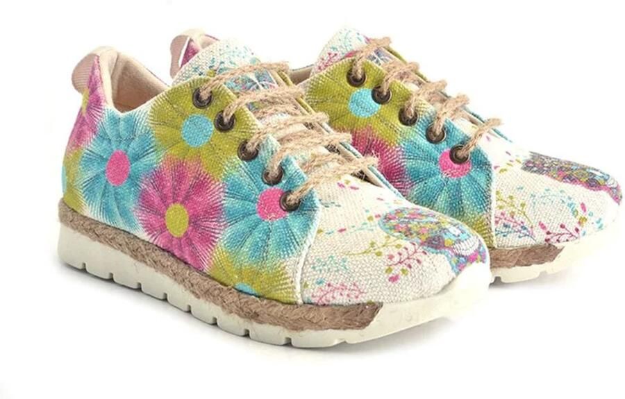 GOBY Dames Sneakers Handgemaakt Canvas