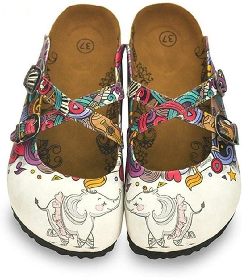 GOBY Clogs met Olifanten Handgemaakt Premium Kwaliteit - Foto 2
