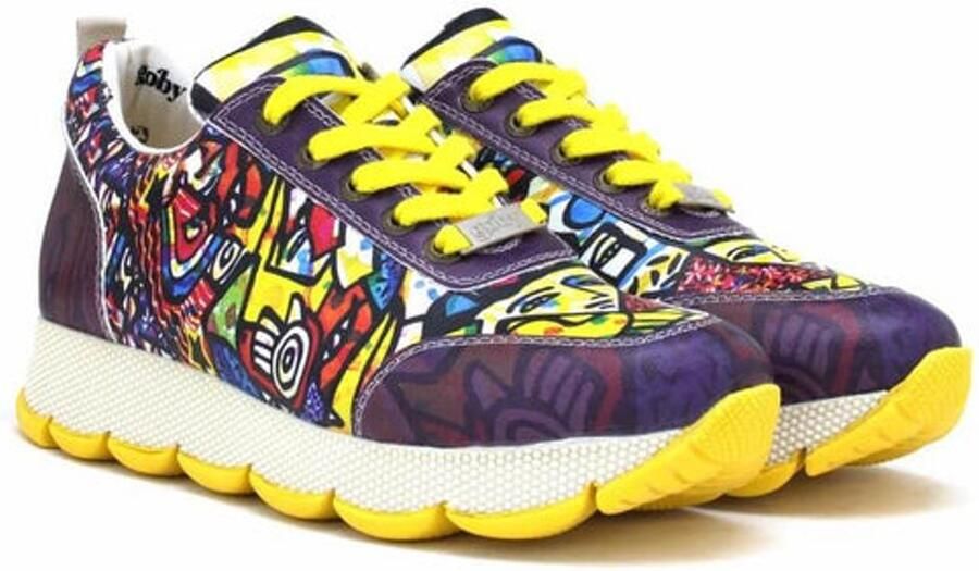 GOBY Electric Vibe Dames Sneaker Vegan Handgemaakt