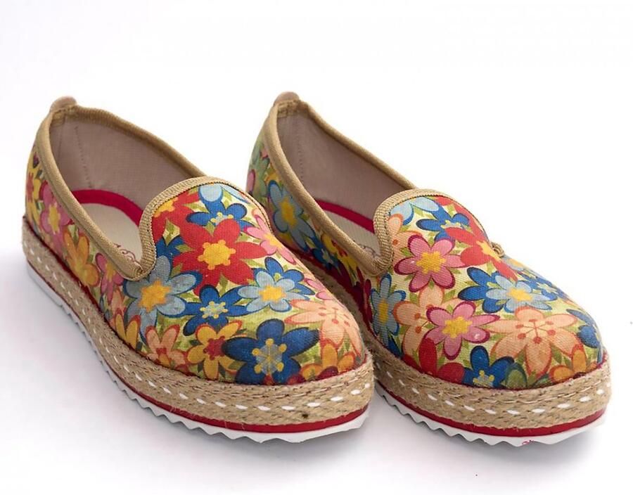 GOBY Boterbloemen Ballerinas Flats Hoge kwaliteit Handmade Meisjesprint - Foto 2