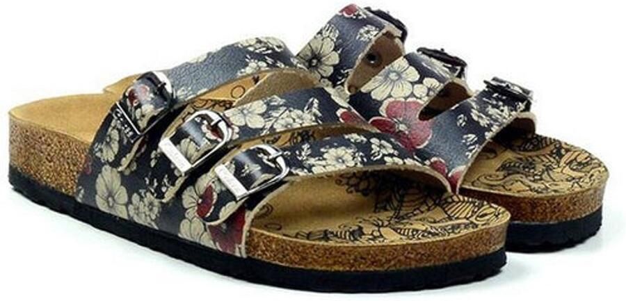 GOBY Floral Harmony Dames Sandalen Vegan Handmade