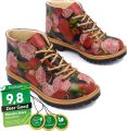 GOBY Flowers Enkellaarsjes Damesboots Laarzen Hoge kwaliteit Handmade - Roze