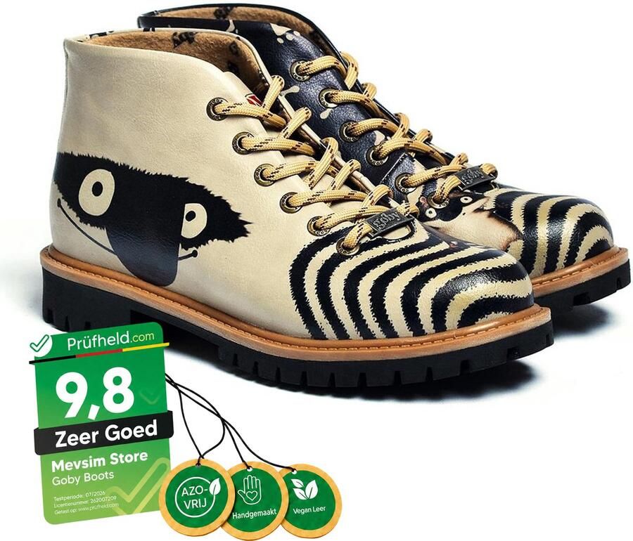 GOBY Animal Enkellaarsjes Damesboots Laarzen Hoge kwaliteit Handmade - Foto 2