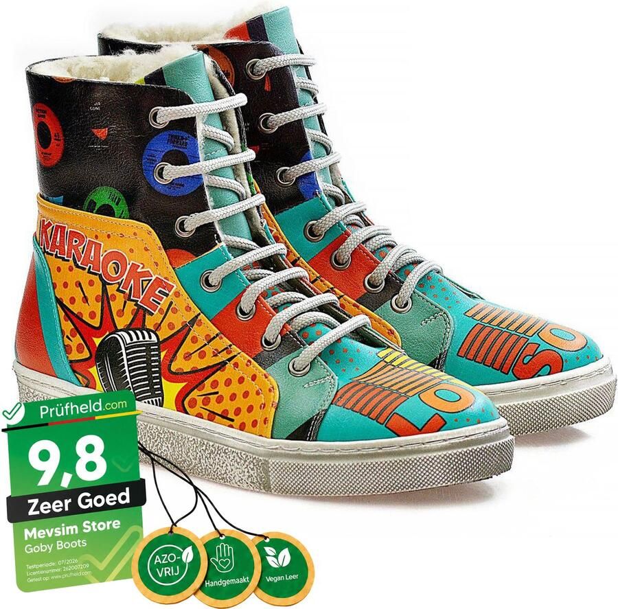 GOBY Karaoke Boots Sneakers Laarzen Hoge kwaliteit Handmade - Foto 2