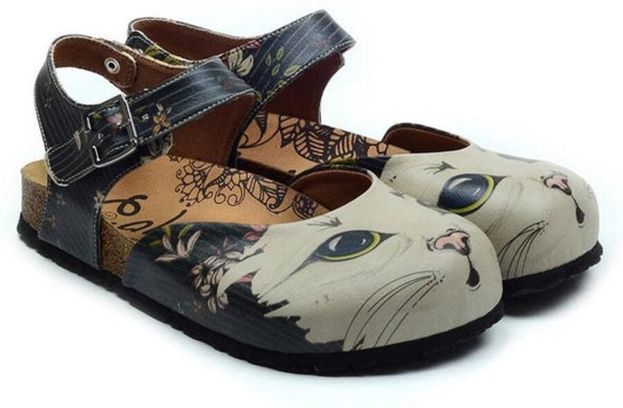 GOBY Letterpress Vibe Dames Clogs Vegan Handmade