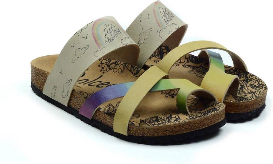 GOBY Life Is Beautiful Slippers Sandalen Handgemaakt Premium Kwaliteit